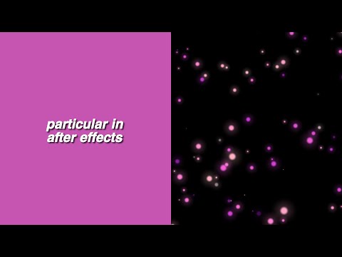 [AFTER EFFECTS TUTORIAL] how to use particular (and save it for later use)