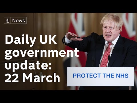 英國政府冠狀病毒更新：採取特別措施保護最脆弱的人群 - 3月22日 (UK gov coronavirus update: special measures to protect most vulnerable  - 22nd March)