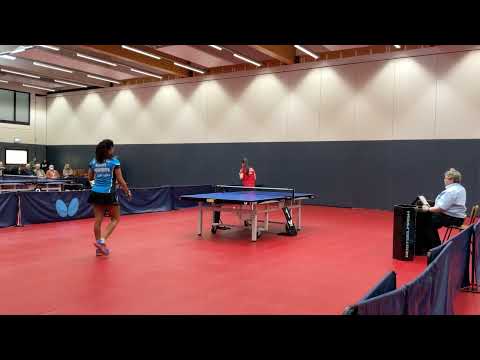 Qian Wan - Olufunke Oshonaike  | 4. Satz | 3. Bundesliga 22/23 Tischtennis