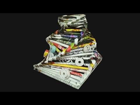 How to make a Newspaper flower vase (Unique)