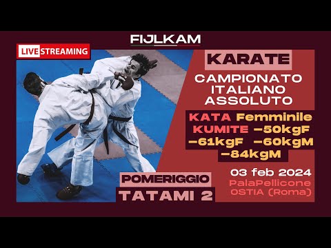 KARATE - Campionato Italiano Assoluto 2024 - Day 2 pomeriggio - Tatami 2