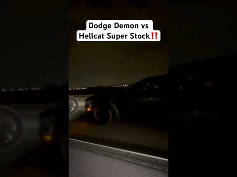 Dodge Demon vs Hellcat Redeye Super Stock!