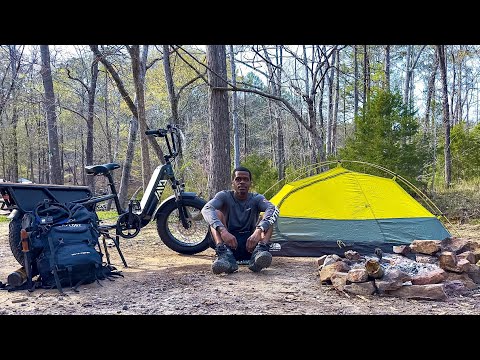 24 Hour Solo Camping On A E Bike! | TST Carrier 20" Cargo