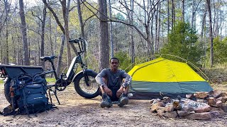 24 Hour Solo Camping On A E Bike! | TST Carrier 20" Cargo