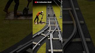 How Trains Change Tracks #3danimation #shorts