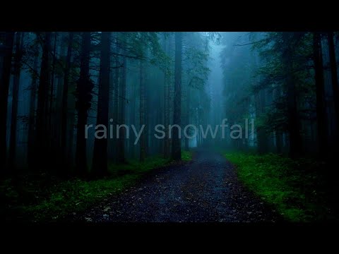 øneheart x reidenshi - rainy forest snowfall for relax, reduce anxiety, and sleep deeply