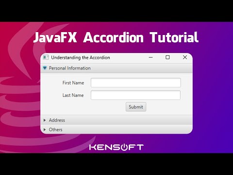 JavaFX Accordion Tutorial For Beginners