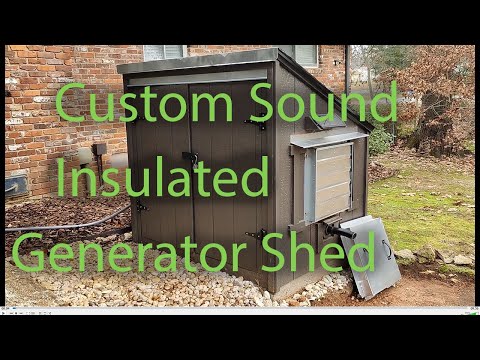 Custom Sound Insulated Generator Shed Video