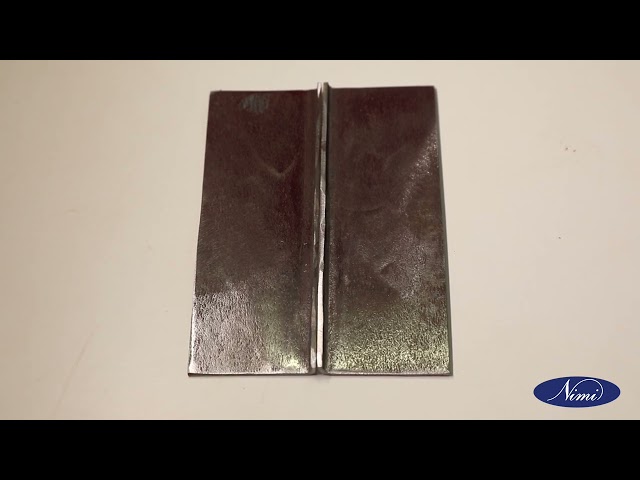 Edge joint on MS Sheet 2mm thick in flat position without filler rod