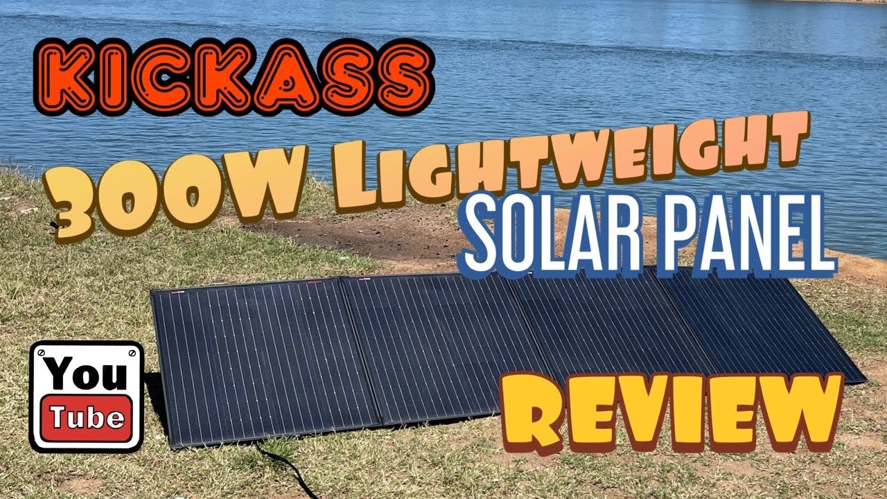 Watch customer video of KickAss 12V 300W Super Thin Portable Solar Panel - Includes PWM controller
