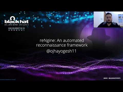 reNgine - BlackHat Europe Arsenal 2020 - Yogesh Ojha
