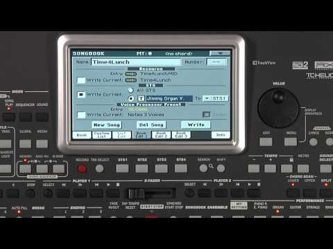 Korg PA900: SongBook