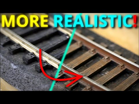 How To Paint And Weather Model Railroad Track - for beginners Part6