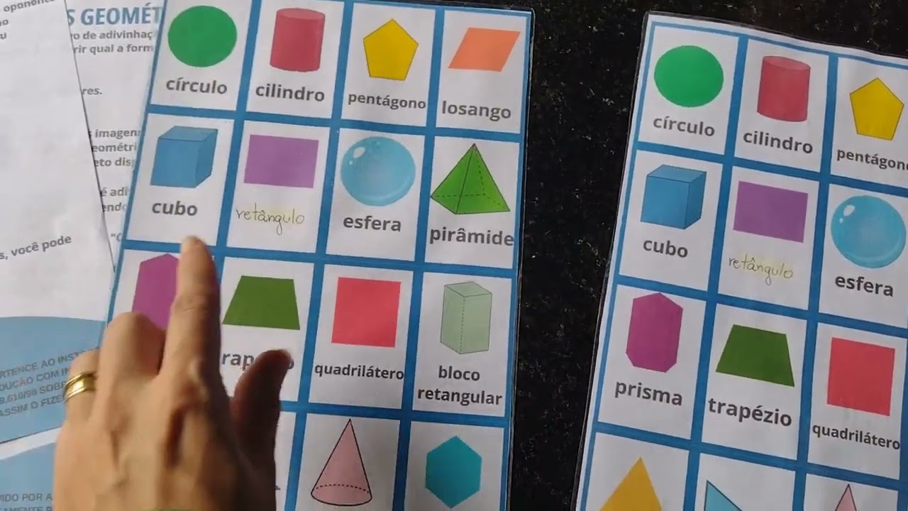 Jogo Matemático Cara a Cara das formas geométricas