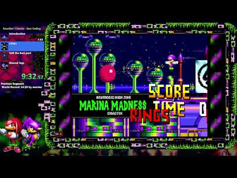 [Current WR] Knuckles' Chaotix Best Ending Speedrun With Knuckles & Espio In 0:51:15 (IGT: 0:14:16)