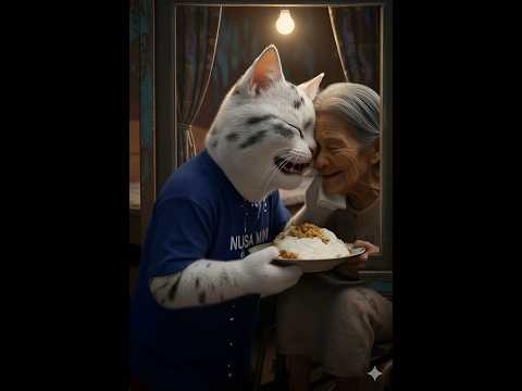 Bakti Kepada Ibu Sepanjang Masa 😭 #cat #sadcat #catlovers #ai #fyp