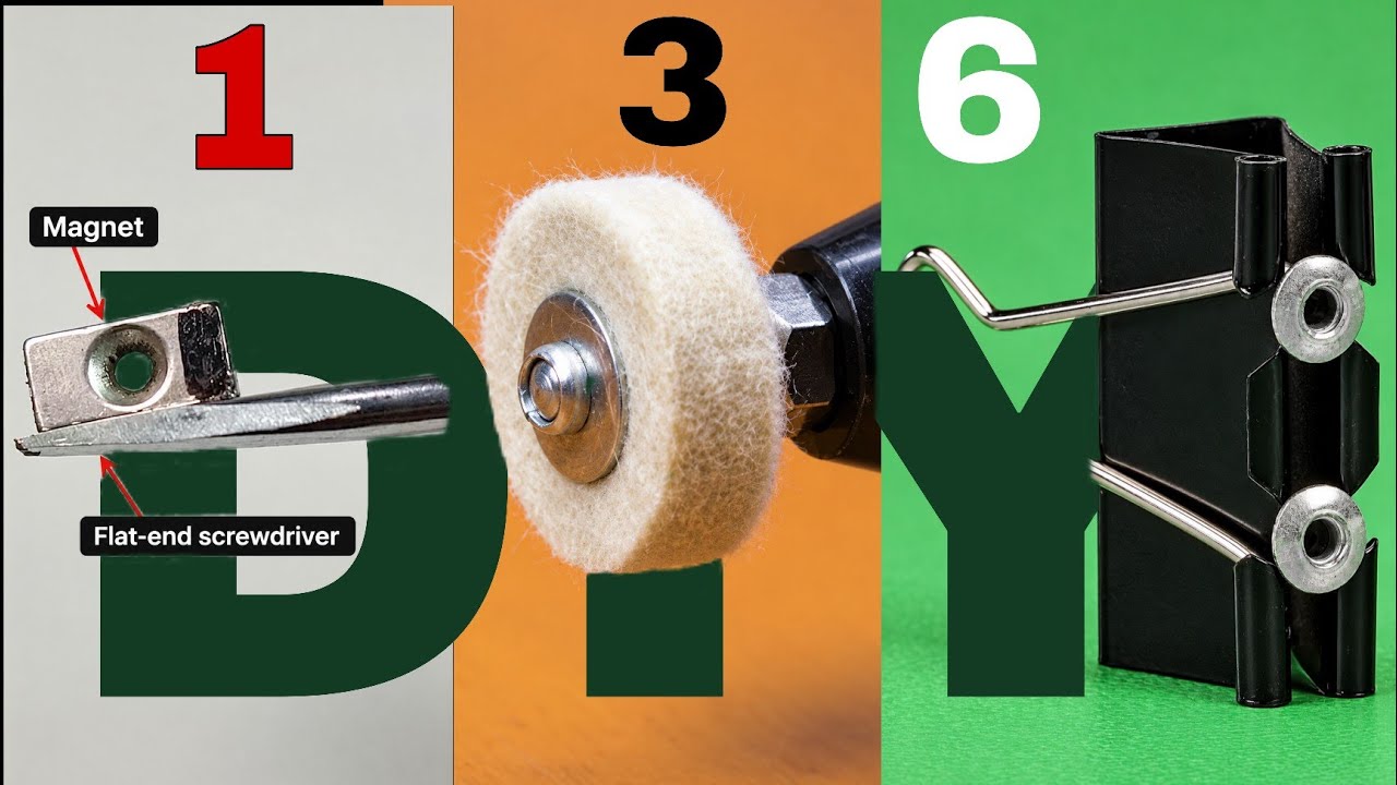 1-3-6 DIY CRAFTS & WOODWORKING TIPS - TRICKS