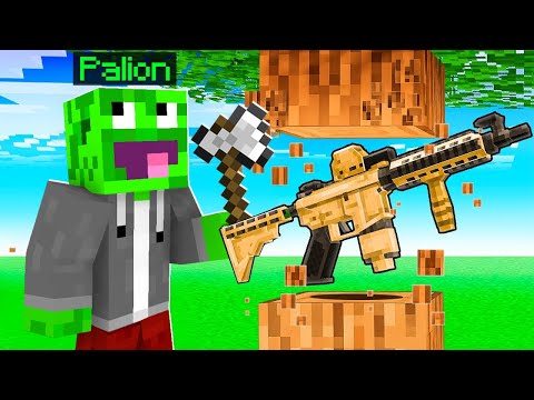 MINECRAFT ale BLOKI DROPIĄ LOSOWE BRONIE!