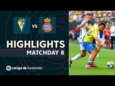 Highlights Cádiz CF vs RCD Espanyol (2-2)