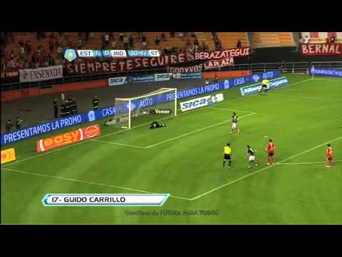 Gol de Carrillo. Estudiantes 2 Independiente 0. Fecha 16. Torneo Inicial 2012. Fútbol Para Todos
