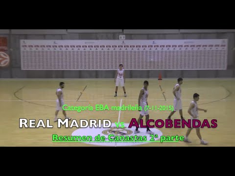 EBA - REAL MADRID vs. ALCOBENDAS (7/11/2015). BasketCantera.TV