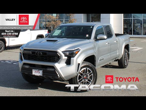 2024 Toyota Tacoma 4x4 Double Cab Auto in Silver for sale at VALLEY TOYOTA in CHILLIWACK, BC