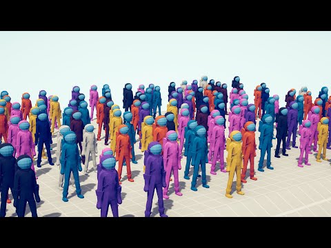 DC Team vs AMONG US Team Totally Accurate Battle Simulator TABS