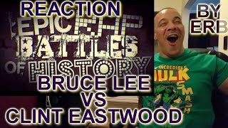 ERB Bruce Lee vs Clint Eastwood Epic Rap Battles REACTION