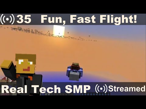 Real Tech SMP #35 - Fast, Fun Flight and Remote Charging with PneumaticCraft