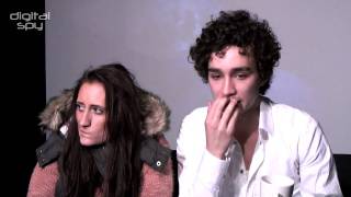 'Misfits' Nathan and Kelly on their 'awkward' scenes video