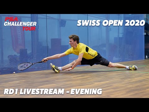 Swiss Open Squash 2020 - Rd 1 Livestream - Evening Session