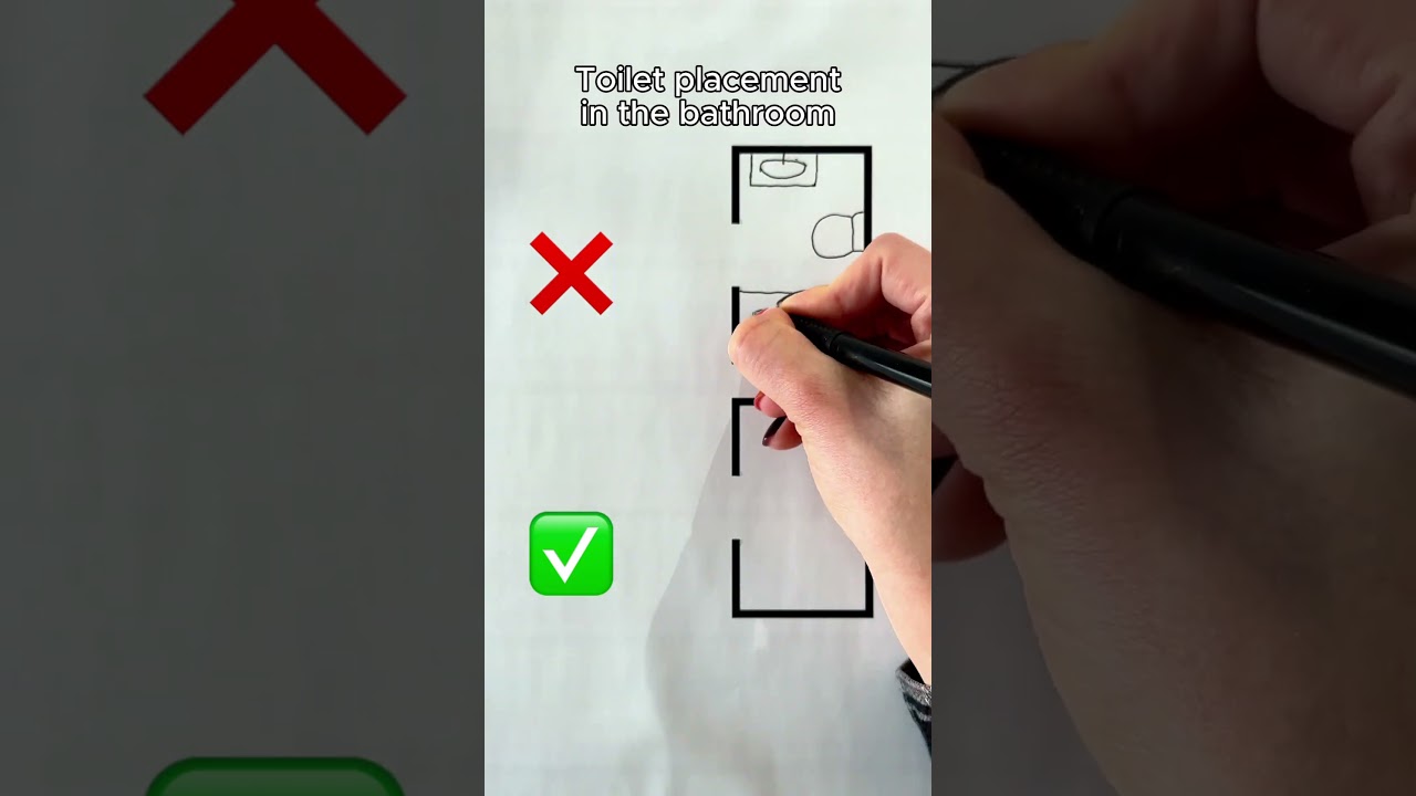 Bathroom Design Secrets: Correct vs Wrong Toilet Placement