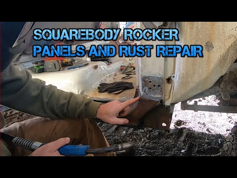SQUAREBODY ROCKER PANEL REPLACEMENT AND RUST REPAIR | TRANSMISSION UPDATE