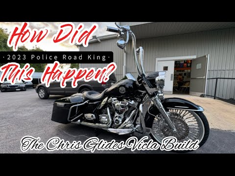 2023 Harley-Davidson Road King Police Edition transformed into a Cholo Style Vicla #harleydavidson