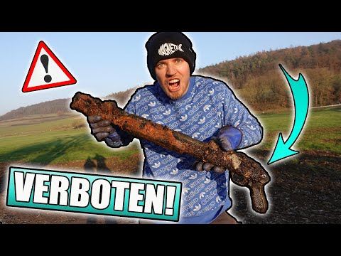 VERBOTENE SCHROTFLINTE beim MAGNETFISCHEN GEANGELT und POLIZEI gerufen! - Mein neuer bester Fund!