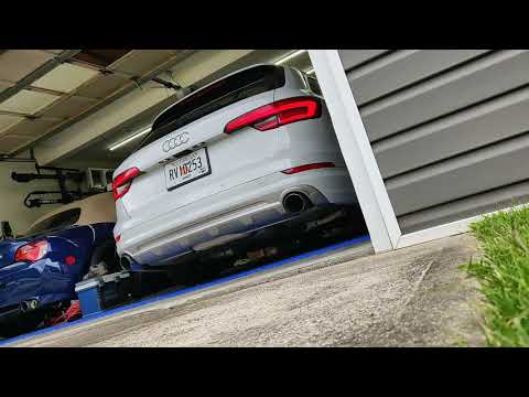 B9 A4 Allroad Integrated Engineering downpipe cold start up