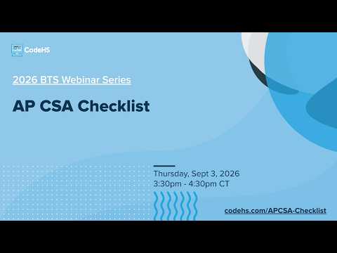 AP CSA Checklist thumbnail