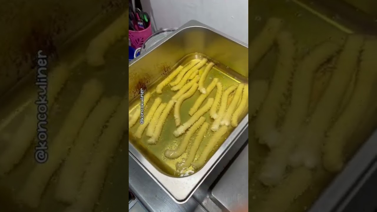 Es teh nusantara seger ditambah kentang crunchy!