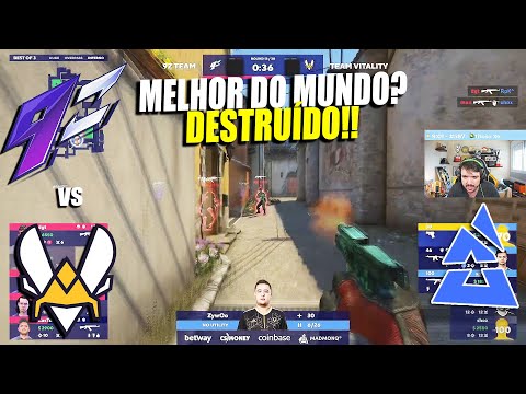 MELHOR DO MUNDO FOI DESTRUÍDO EM DIA HISTORICO! Vitality vs 9Z Team - HIGHLIGHTS | CSGO
