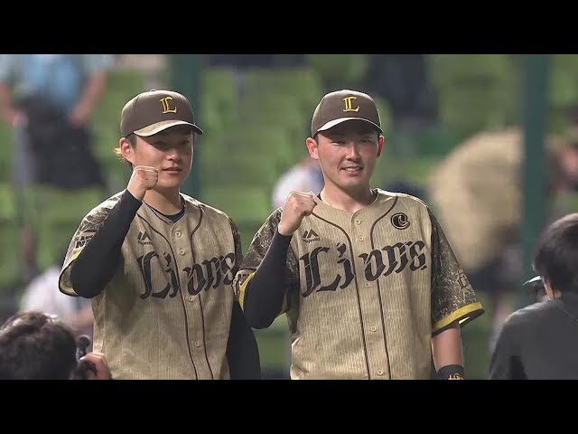 ライオンズ・佐々木健投手・源田壮亮選手ヒーローインタビュー 8月2日 埼玉西武ライオンズ 対 オリックス・バファローズ