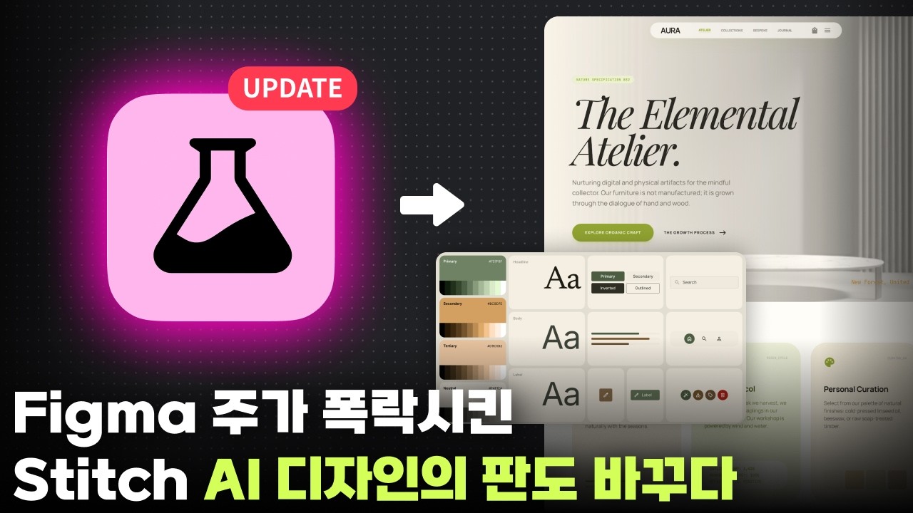 AI 디자인의 규칙이 바뀌었다?! Figma 위협하는 구글 Stitch의 업데이트 완벽 해부