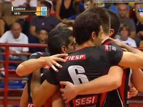 Superliga Masculina de Volei 2012/2013 (quartas de final) jogo 2 - Kappesberg Canoas 2 x 3 Sesi SP