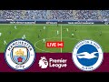 [LIVE] Manchester City vs Brighton. Premier League 23/24 Full Match - Video Game Simulation PES 2021