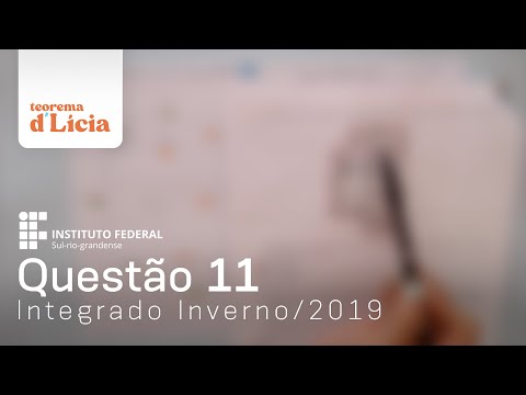 IFSUL | MATEMÁTICA Questão 11 | Integrado Inverno/2019