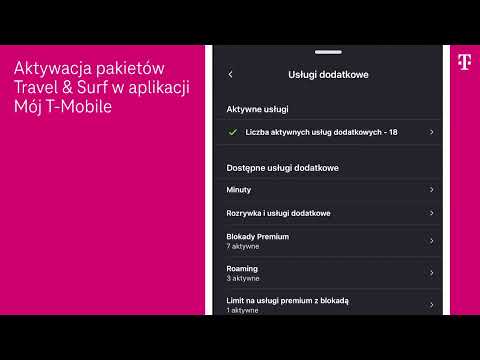 Aktywacja pakietów Travel & Surf w aplikacji Mój T-Mobile