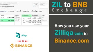 How to use zil coin - Zilliqa coin transfer - Convert ZIL to BNB