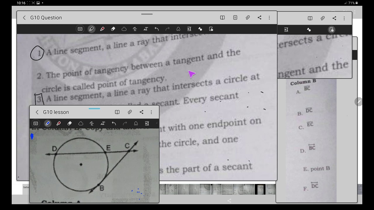 g10. week 5. ans. learning task 1. match column A and B