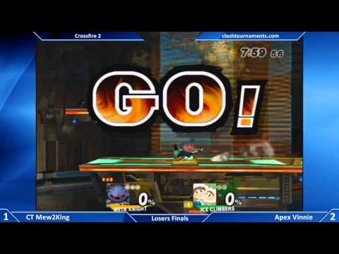 Crossfire 2 - CT Mew2King vs Apex Vinnie - Losers Finals - SSBB