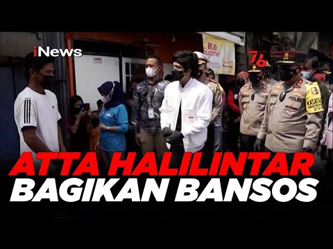 Korlantas Polri Gandeng Atta Halilintar Bagikan Sembako, Prioritas Korban PHK #iNewsPagi 04/08