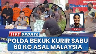 5 Warga Donggala Jadi Kurir Sabu 60 Kg Jaringan Malaysia, Diringkus Polda Sulteng